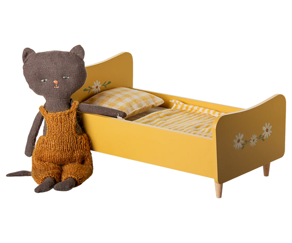 Cama de madera MINI - amarillo