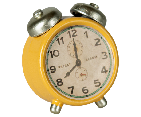 Reloj despertador para ratones - amarillo